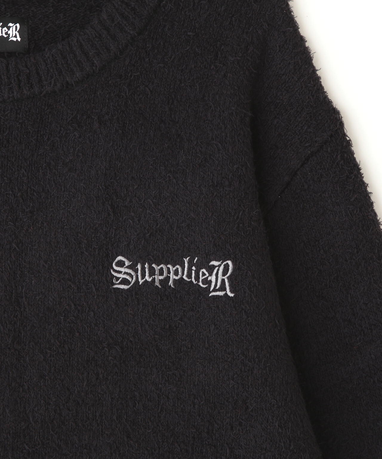 SUPPLIER/サプライヤー/Glitter Cross Shaggy Knit