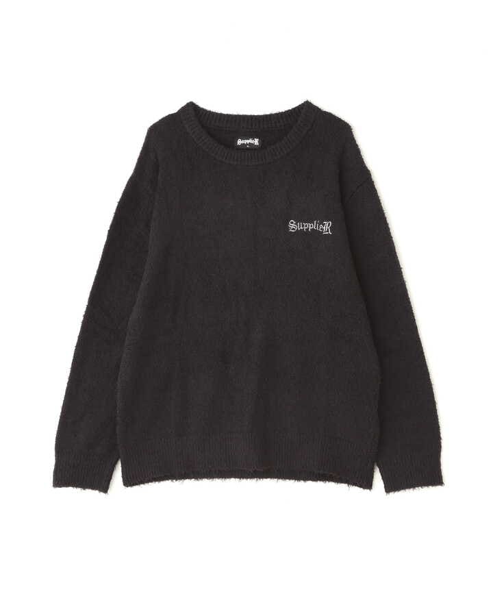 SUPPLIER/サプライヤー/Glitter Cross Shaggy Knit