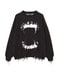 DankeSchon/ダンケシェーン/DAMAGE KNIT CREWNECK TEETH