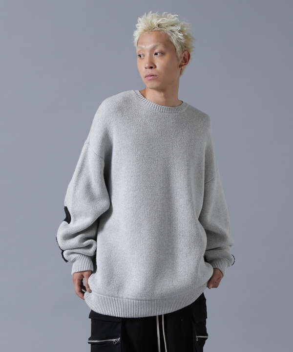 DankeSchon/ダンケシェーン/RV CREWNECK KNIT CHECKER