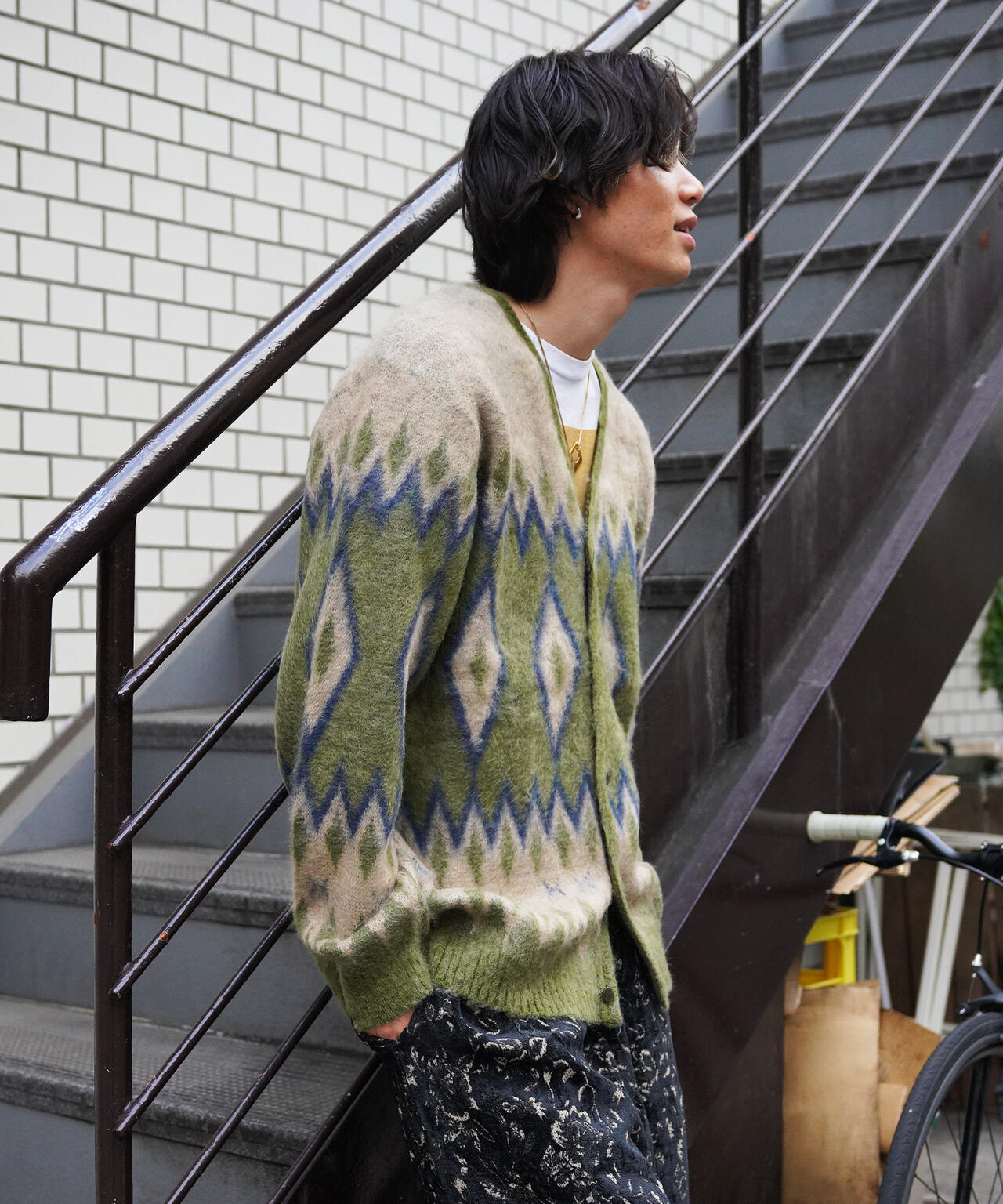 NEEDLES/ニードルズ/MOHAIR CARDIGAN - DIAMOND