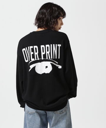 overprint/オーバープリント/EYE COTTON KNIT