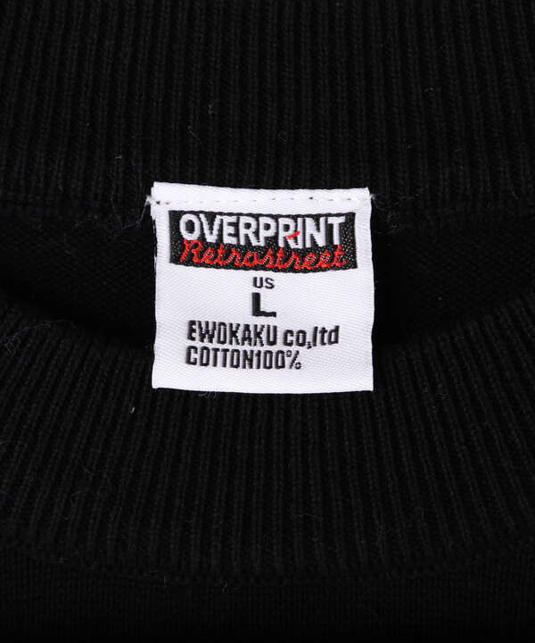 overprint/オーバープリント/BOADER COTTON KNIT