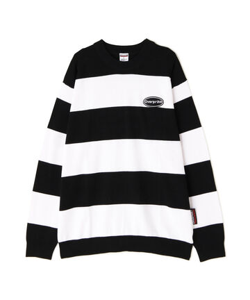 overprint/オーバープリント/BOADER COTTON KNIT