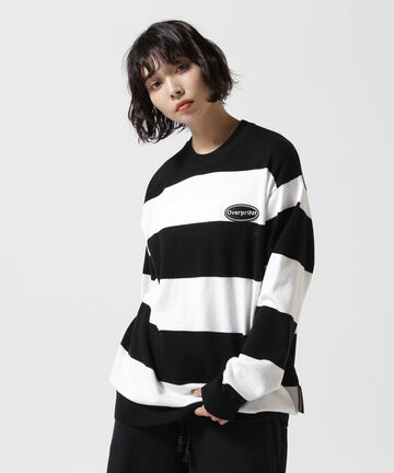 overprint/オーバープリント/BOADER COTTON KNIT