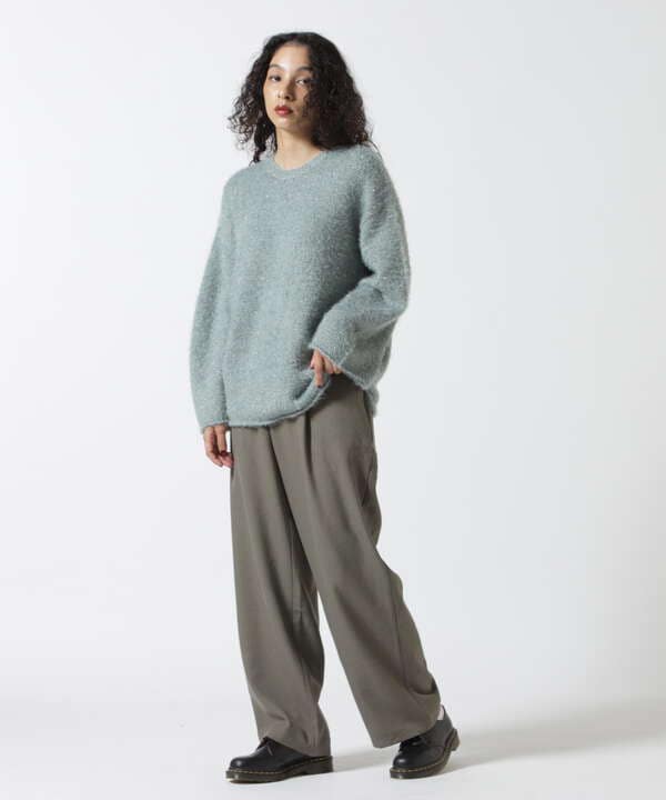 MANOF/マノフ/SHAGGY LAME KNIT TOPS