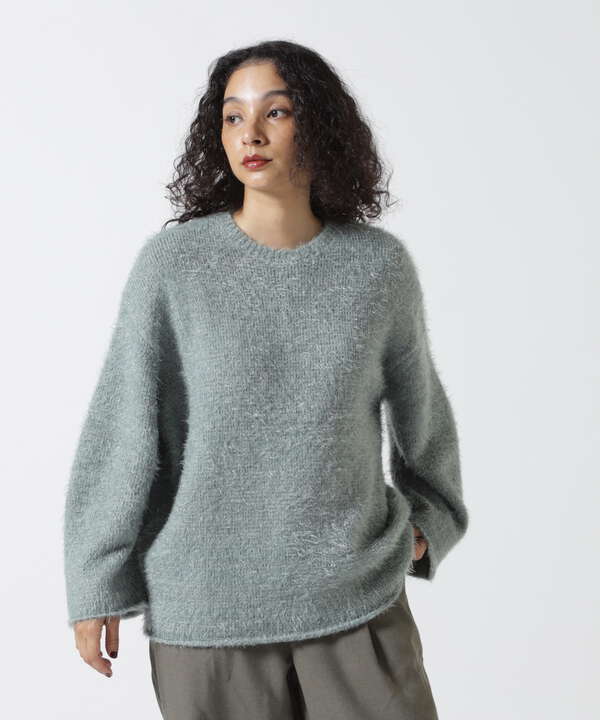 MANOF/マノフ/SHAGGY LAME KNIT TOPS