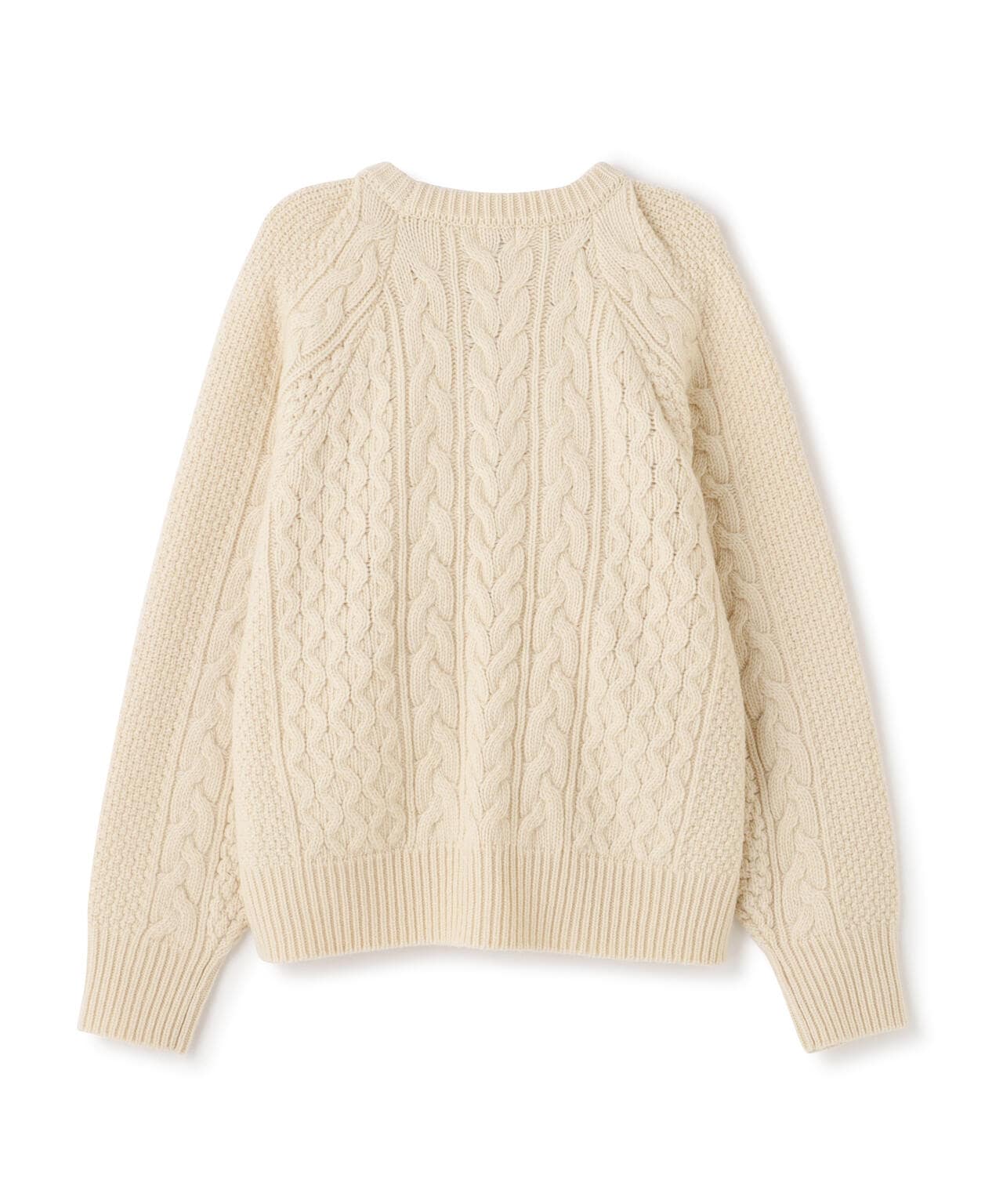 MANOF/マノフ/SHOULDER TUCK CABLE KNIT