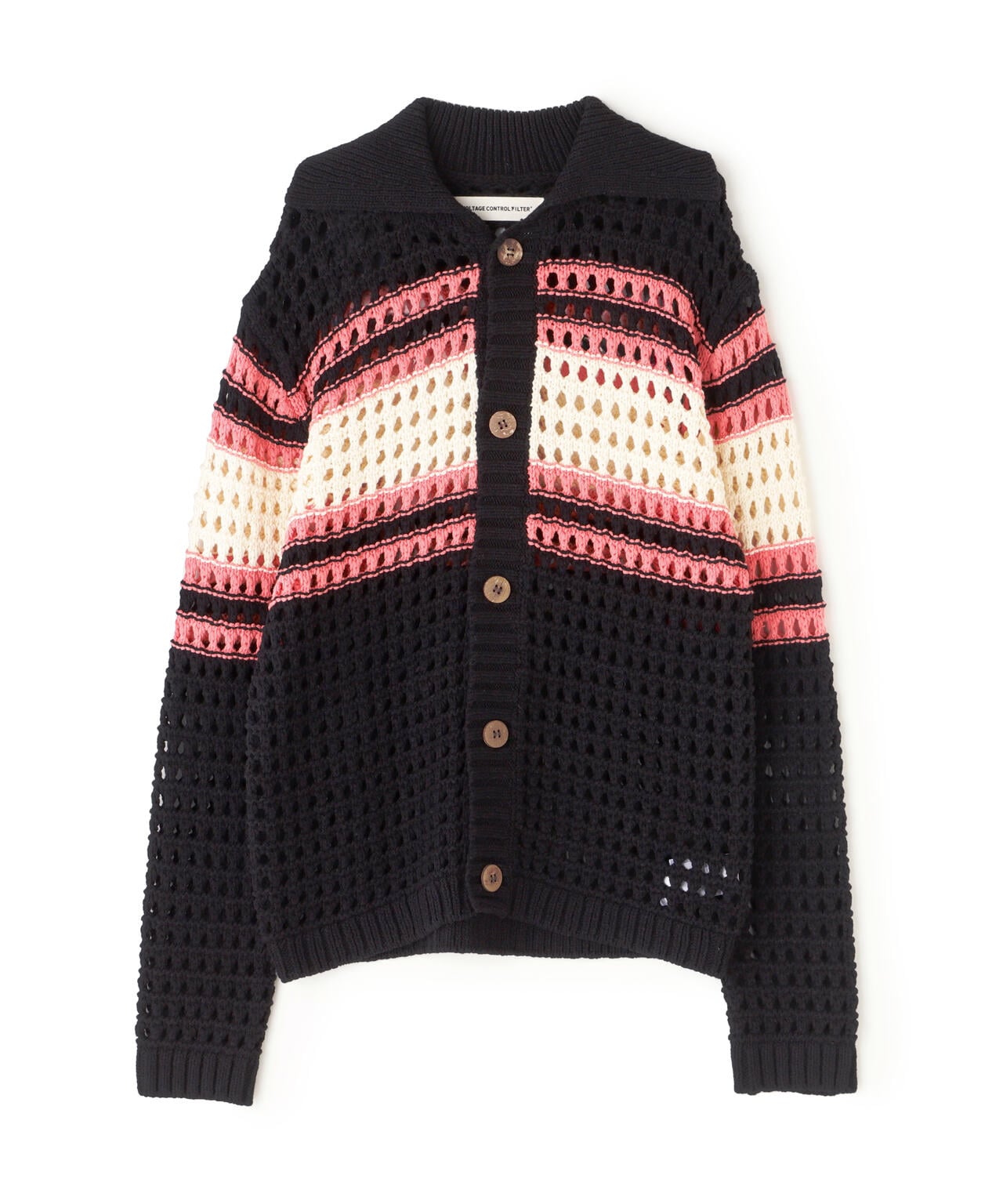 VOLTAGE CONTROL FILTER/ヴォルテージコントロールフィルター/MESH BORDER KNIT CARDIGAN | LHP (  エルエイチピー ) | US ONLINE STORE（US オンラインストア）