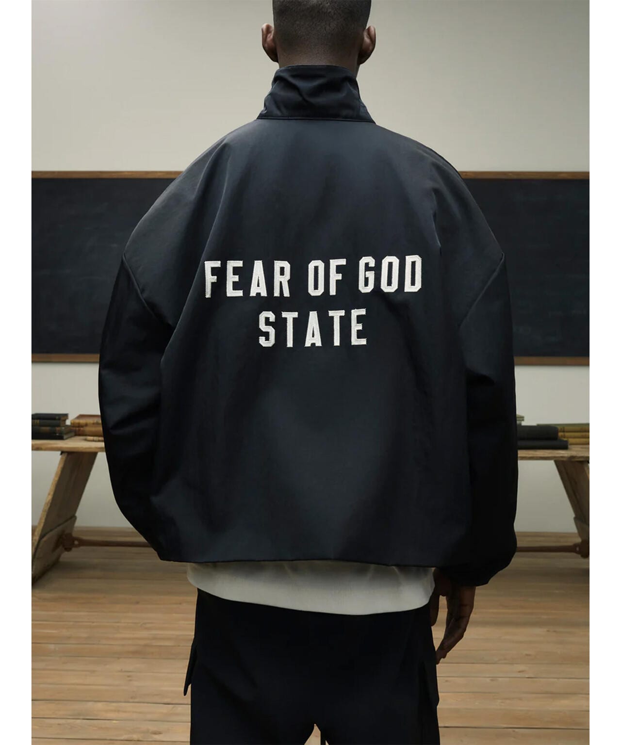 Fear of God ESSENTIALS/FOG エッセンシャルズ/EXTURED NYLON TRUCKER JACKET