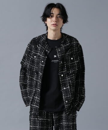 DankeSchon/ダンケシェーン/DAMAGE TWEED JACKET