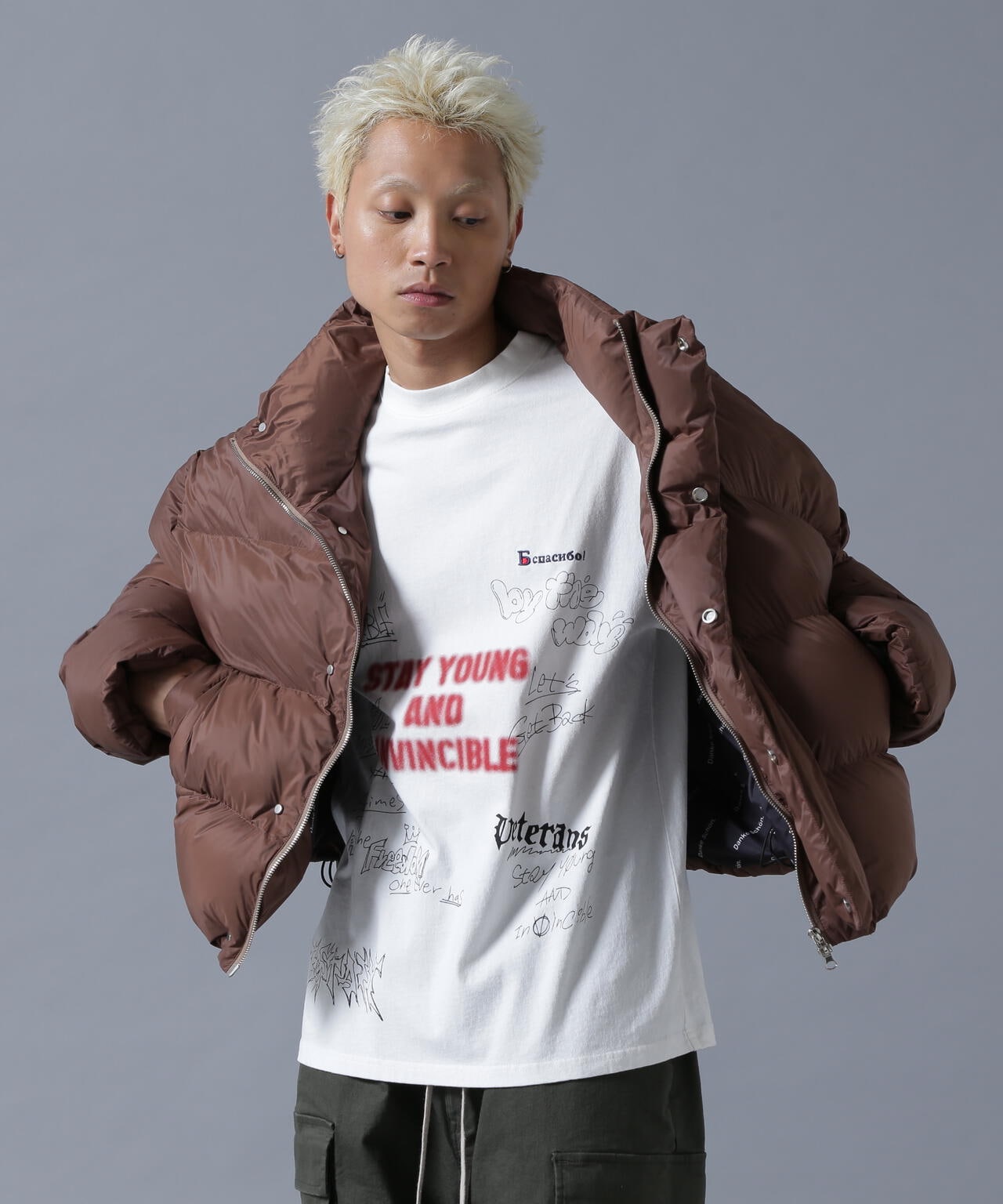 DankeSchon/ダンケシェーン/NYLON STAND SHORT BLOUSON