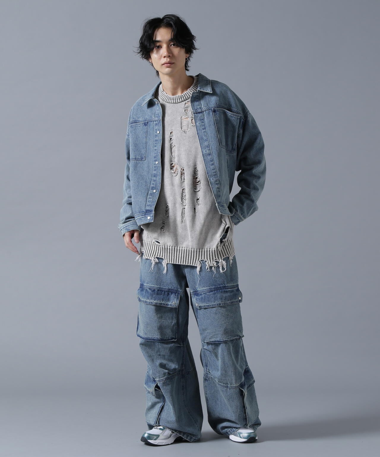 DankeSchon/ダンケシェーン/CHEMICALBLEACH DENIM JACKET