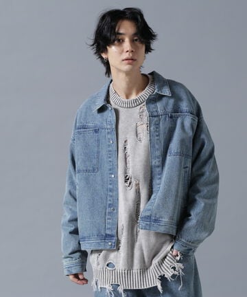 DankeSchon/ダンケシェーン/CHEMICALBLEACH DENIM JACKET