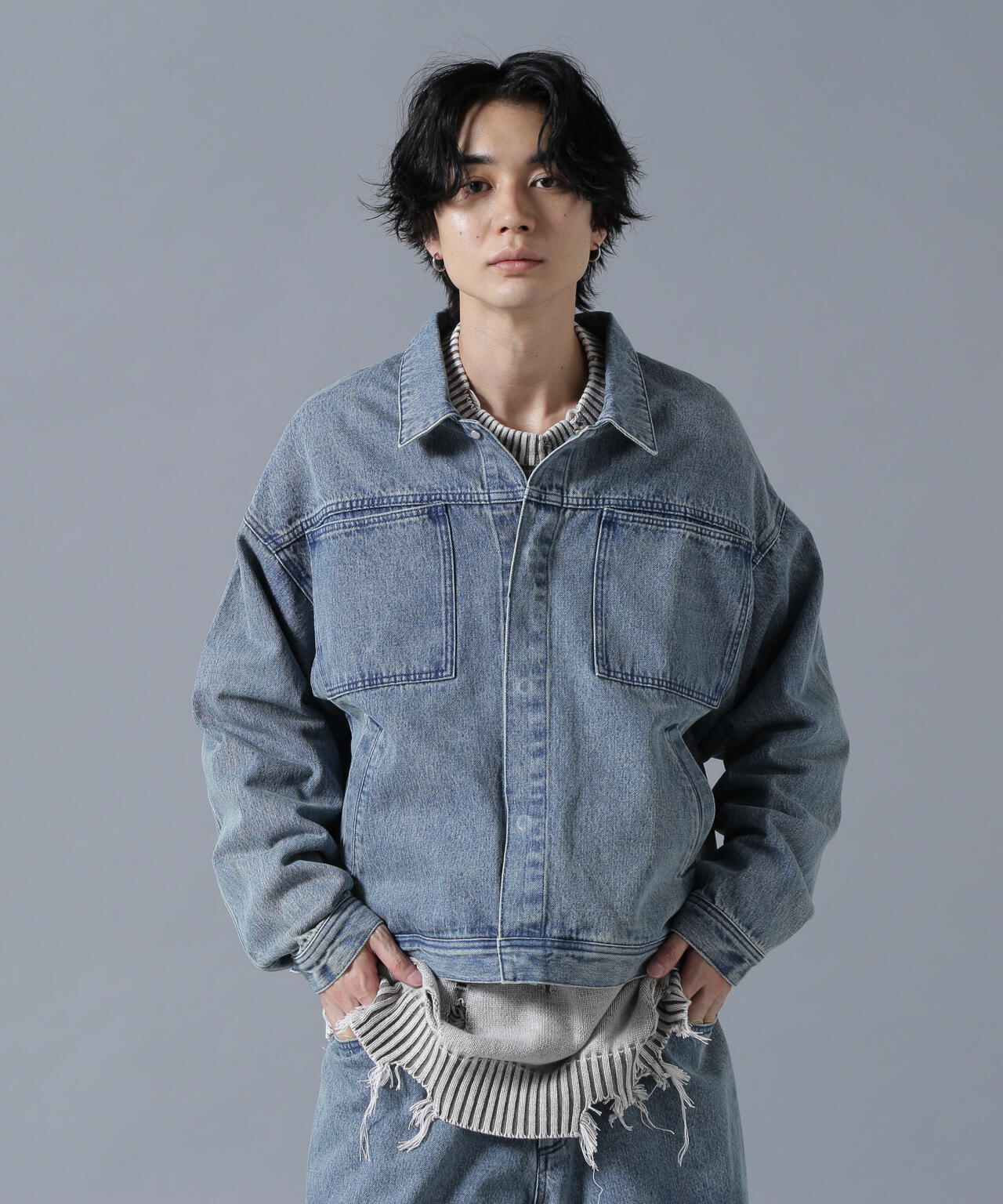 DankeSchon/ダンケシェーン/CHEMICALBLEACH DENIM JACKET