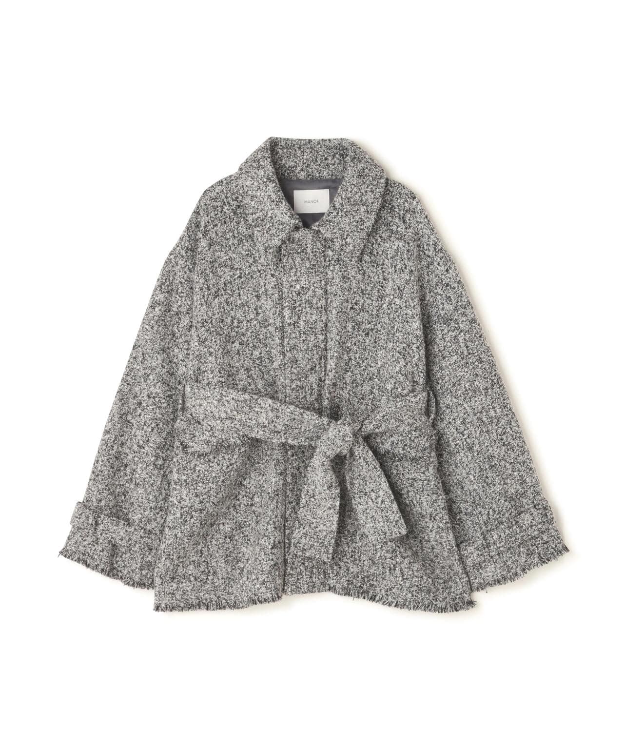 MANOF/マノフ/TWEED MIDI COAT