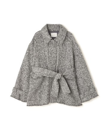 MANOF/マノフ/TWEED MIDI COAT