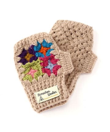 MacMahon Knitting Mills/マクマホンニッティングミルズ/HAND WARMER - 4FLOWER CROCHET