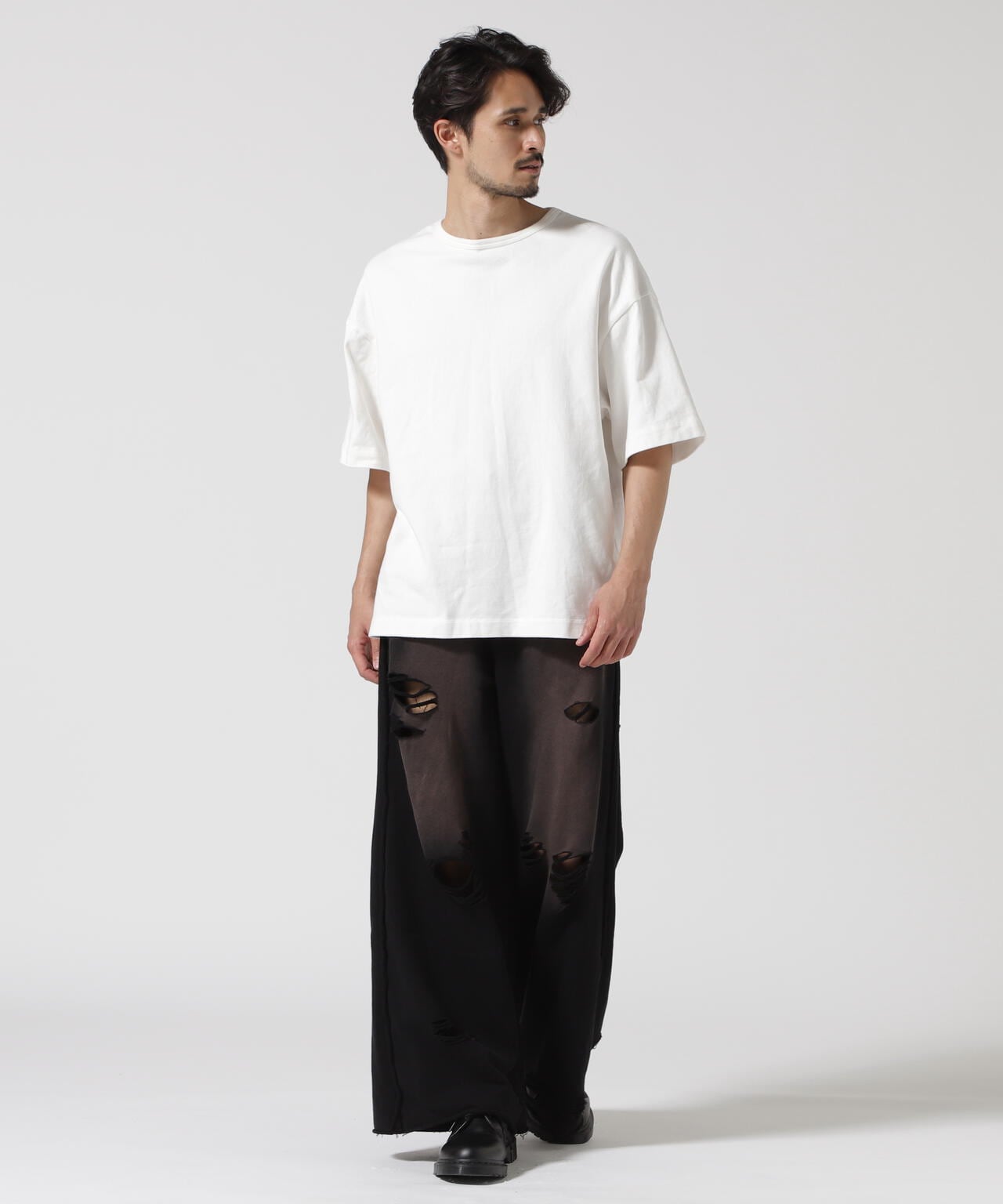 【WEB&DEPOT限定】DankeSchon/DAMEGE SWEAT WIDE PANTS