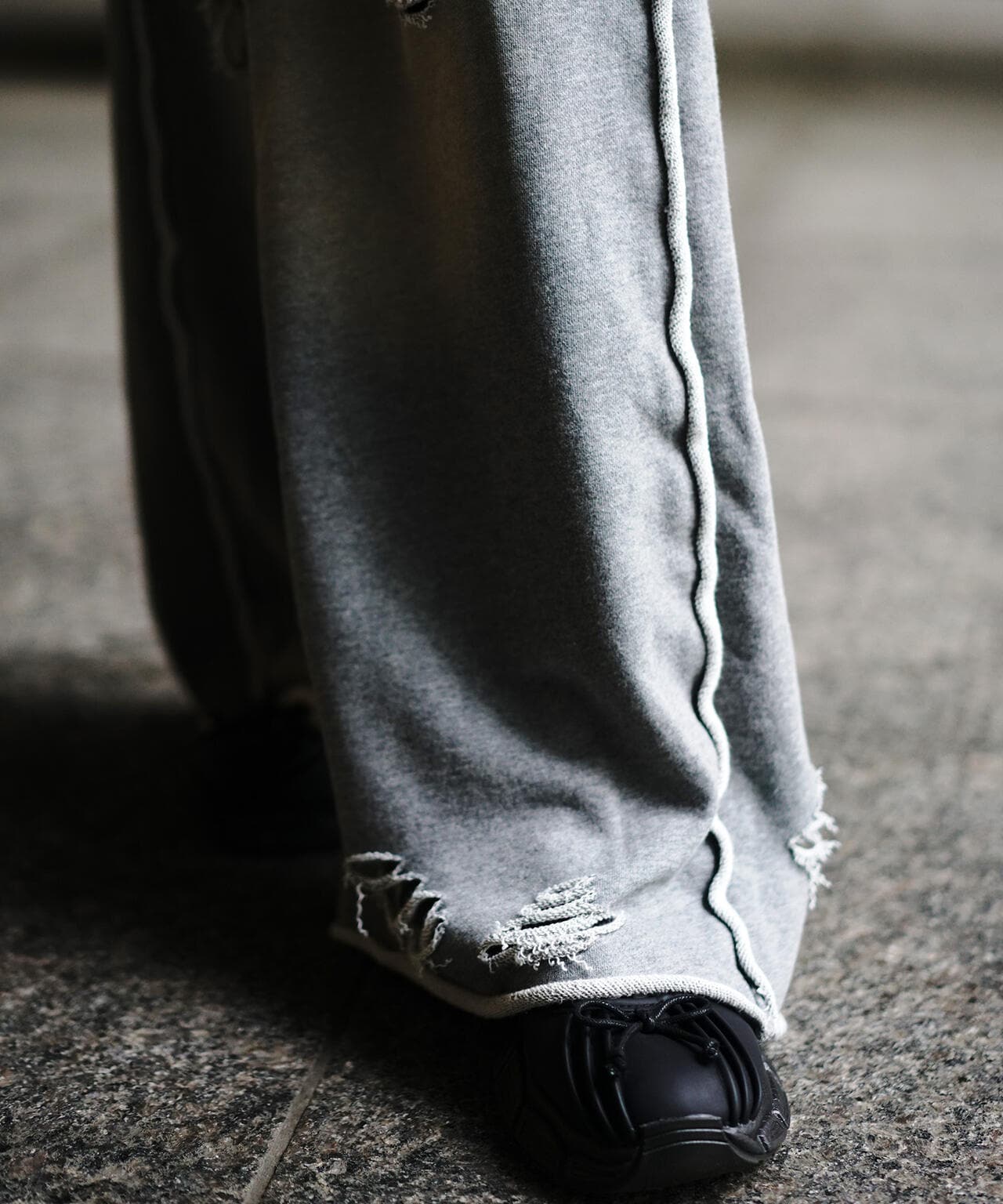 【WEB&DEPOT限定】DankeSchon/DAMEGE SWEAT WIDE PANTS