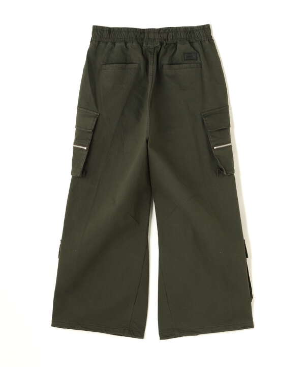 【WEB&DEPOT限定】DankeSchon/ダンケシェーン/STRETCH TWILL ZIP W-POCKET WIDE PANTS