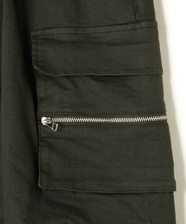 【WEB&DEPOT限定】DankeSchon/ダンケシェーン/STRETCH TWILL ZIP W-POCKET WIDE PANTS