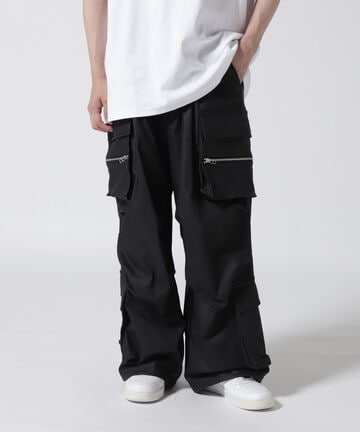 DankeSchon/ダンケシェーン/PREMIUM COATING WIDE POCKET PANTS