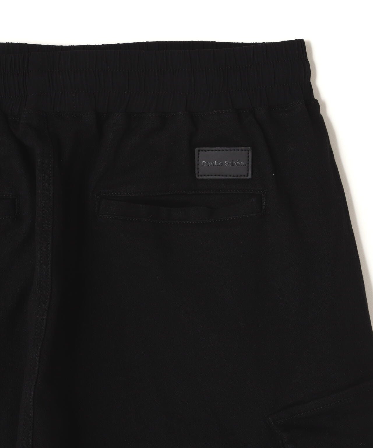 DankeSchon/ダンケシェーン/PREMIUM SUPER STRETCH TC BLACK WIDE ZIP POCKET PANT