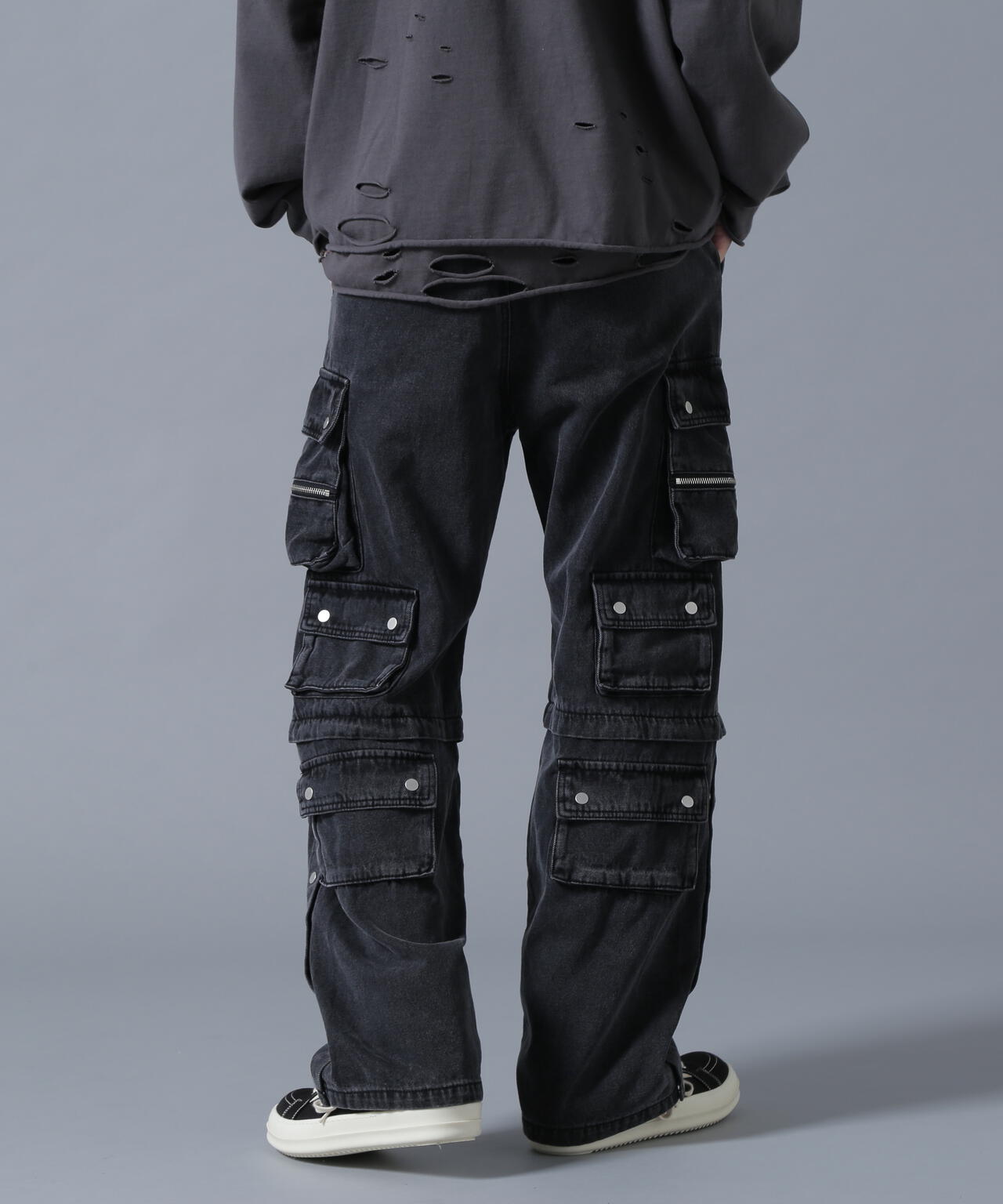 DankeSchon/ダンケシェーン/11oz DENIM HOOK SNAP POCKET CARGO PANTS