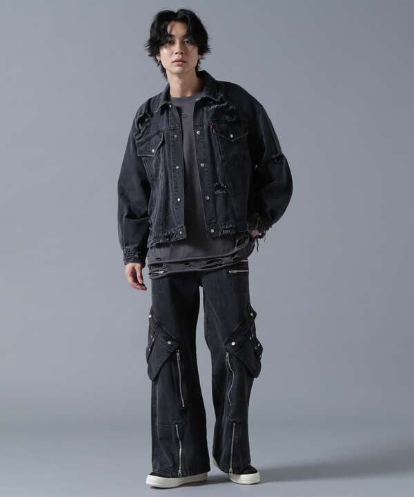 DankeSchon/ダンケシェーン/11ozD ZIP POCKET FLARE CARGO PANTS