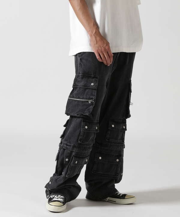 DankeSchon/ダンケシェーン/11ozD ZIP POCKET FLARE CARGO PANTS