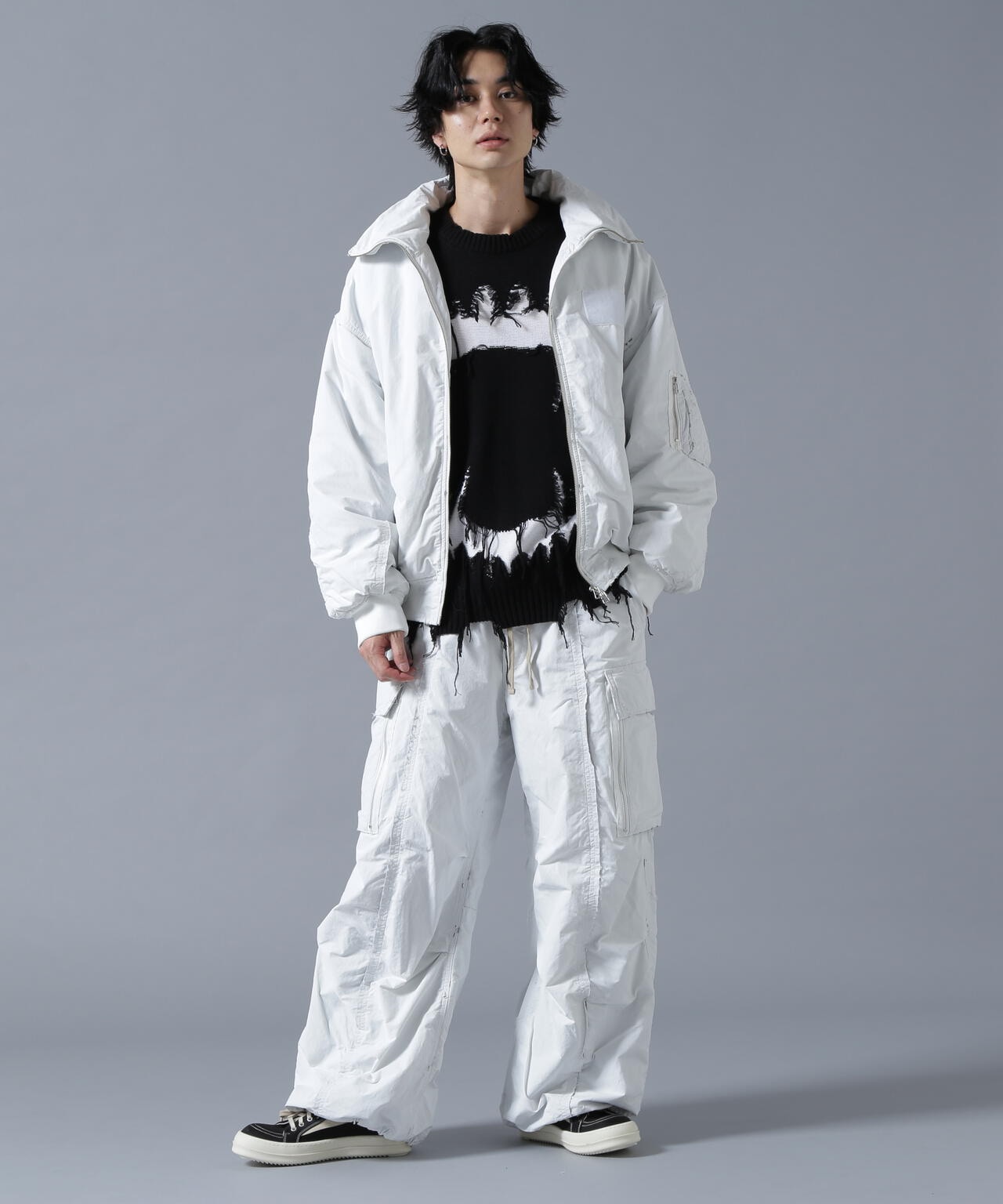 DankeSchon/ダンケシェーン/BONDING BAGGY CARGO PANTS