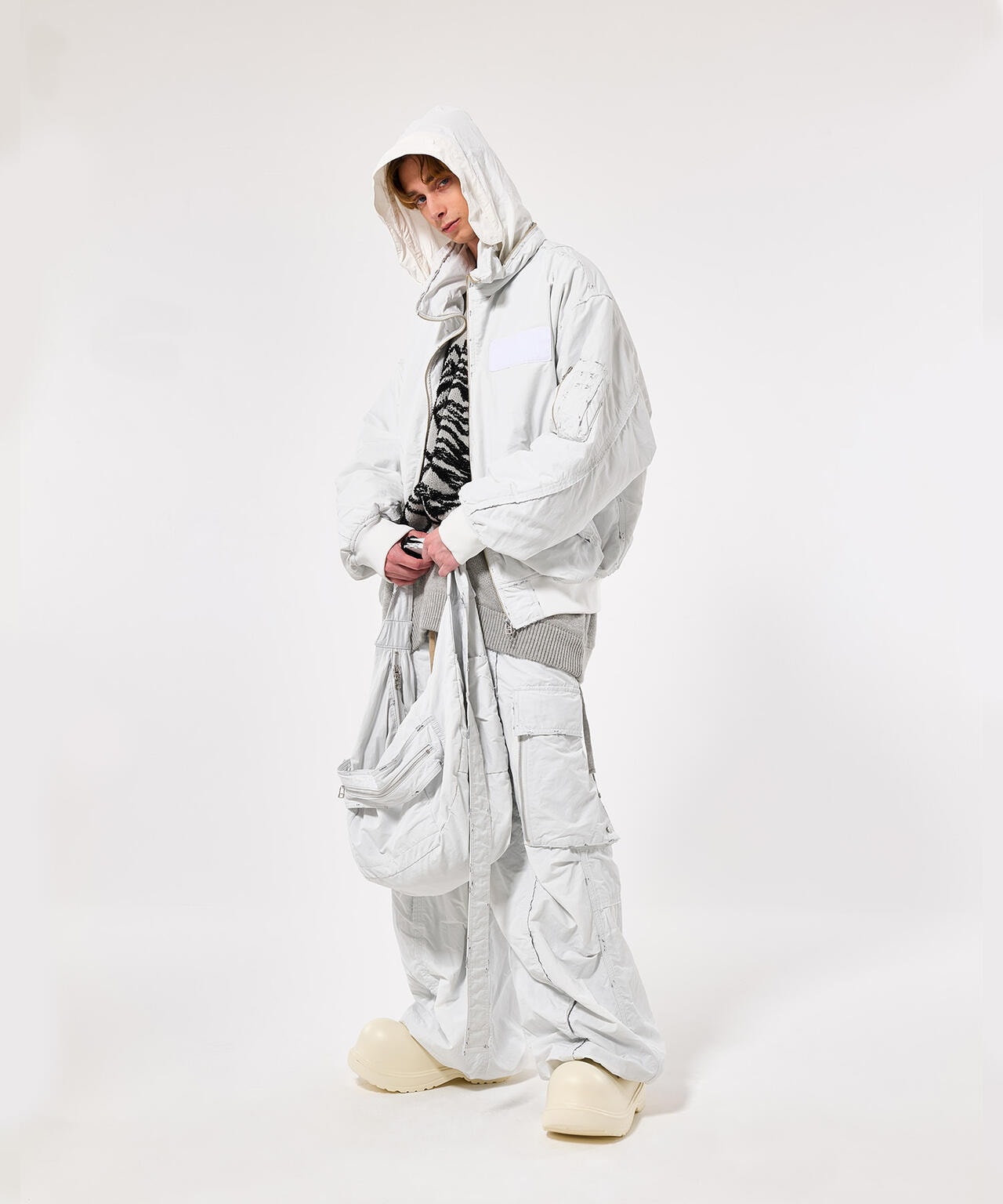 DankeSchon/ダンケシェーン/BONDING BAGGY CARGO PANTS