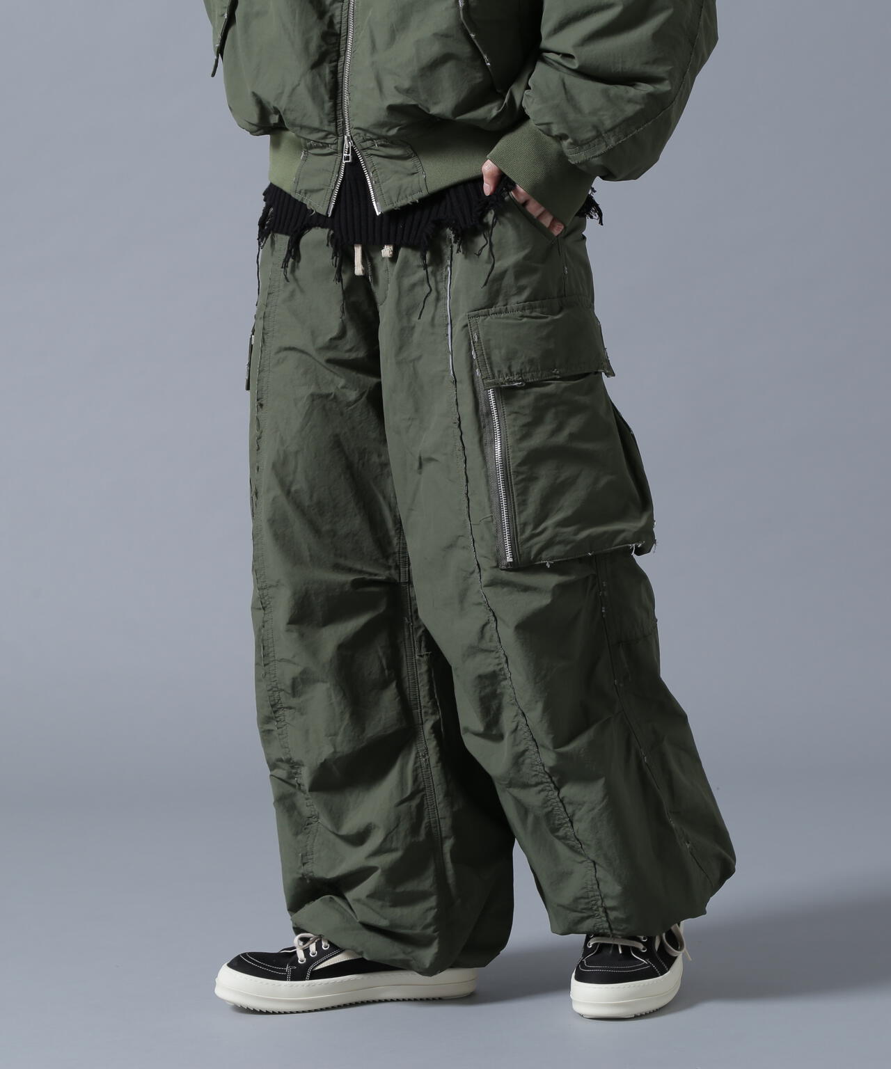 DankeSchon/ダンケシェーン/BONDING BAGGY CARGO PANTS