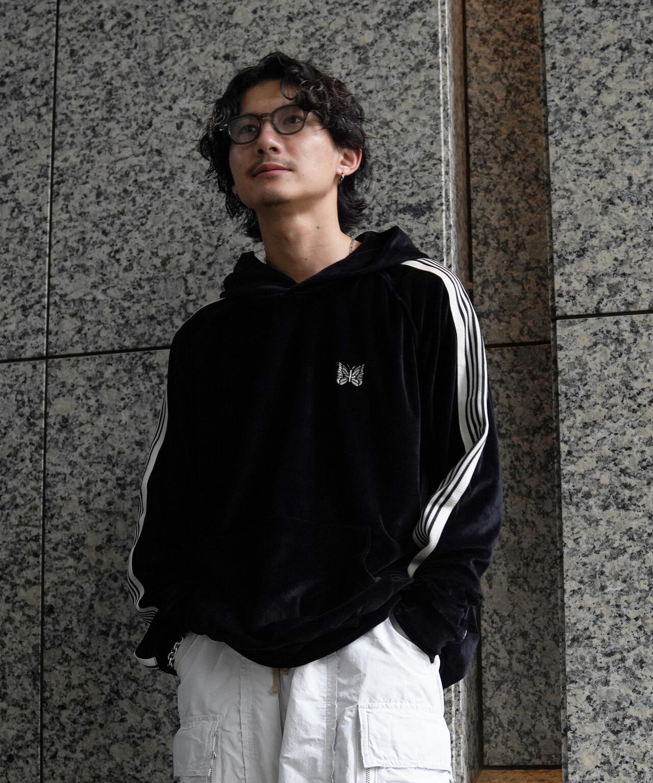 NEEDLES/【LHP EXCLUSIVE】TRACK HOODIE -C/PE VELOUR