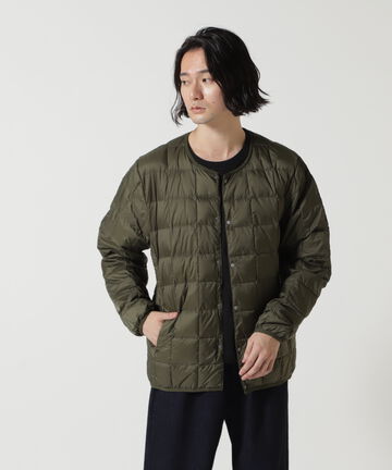 TAION/タイオン/【MENS】CREW NECK BUTTON DOWN JACKET