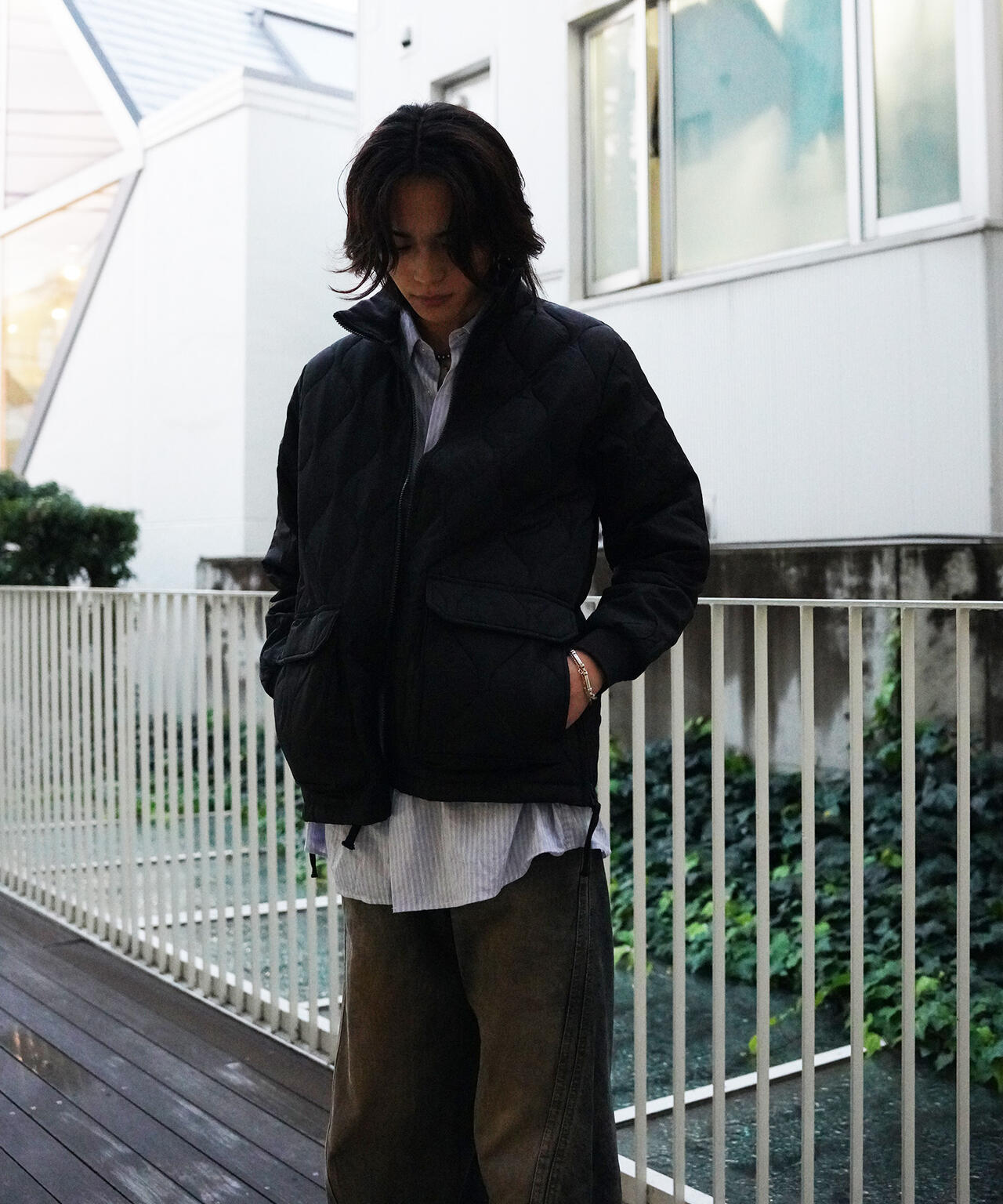 TAION/タイオン/【UNISEX】MILITALY LIB HI NECK DOWN