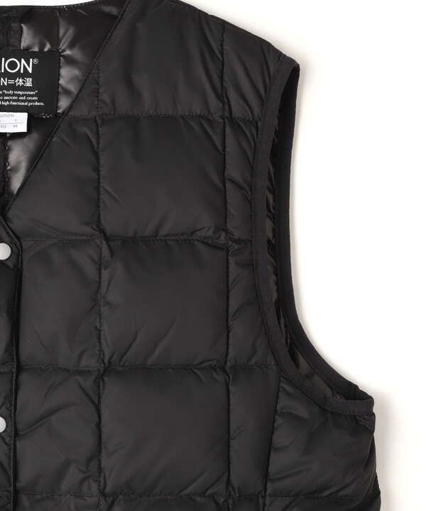 TAION/タイオン/【WOMENS】V NECK LONG DOWN VEST