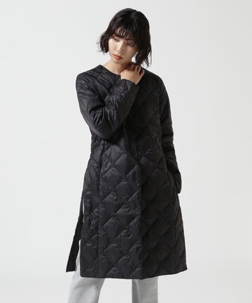 TAION/タイオン/【WOMENS】SINGLE CITY CREW NECK LONG DOWN COAT