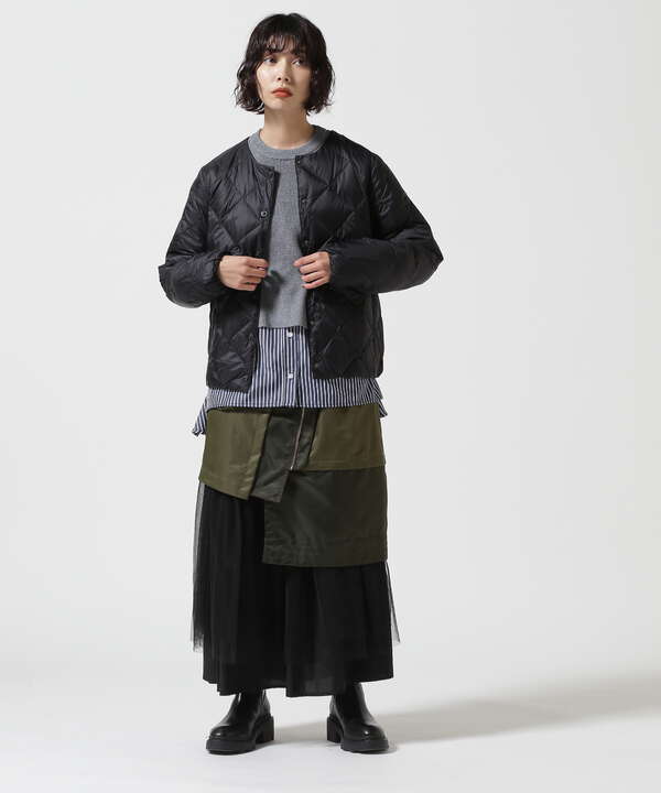 TAION/タイオン/【WOMENS】TAION CITY CREW NECK DOWN JACKET