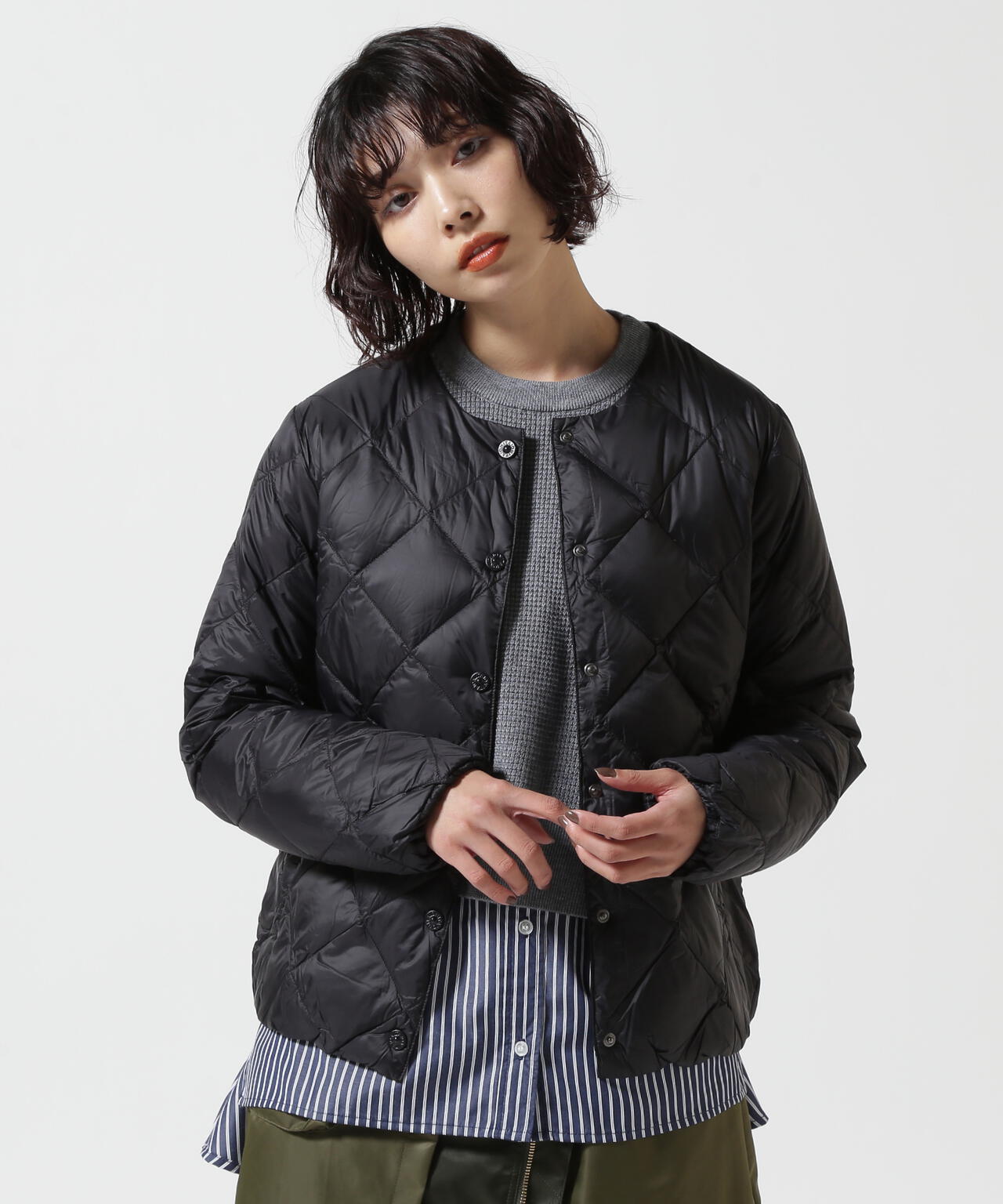 TAION/タイオン/【WOMENS】TAION CITY CREW NECK DOWN JACKET