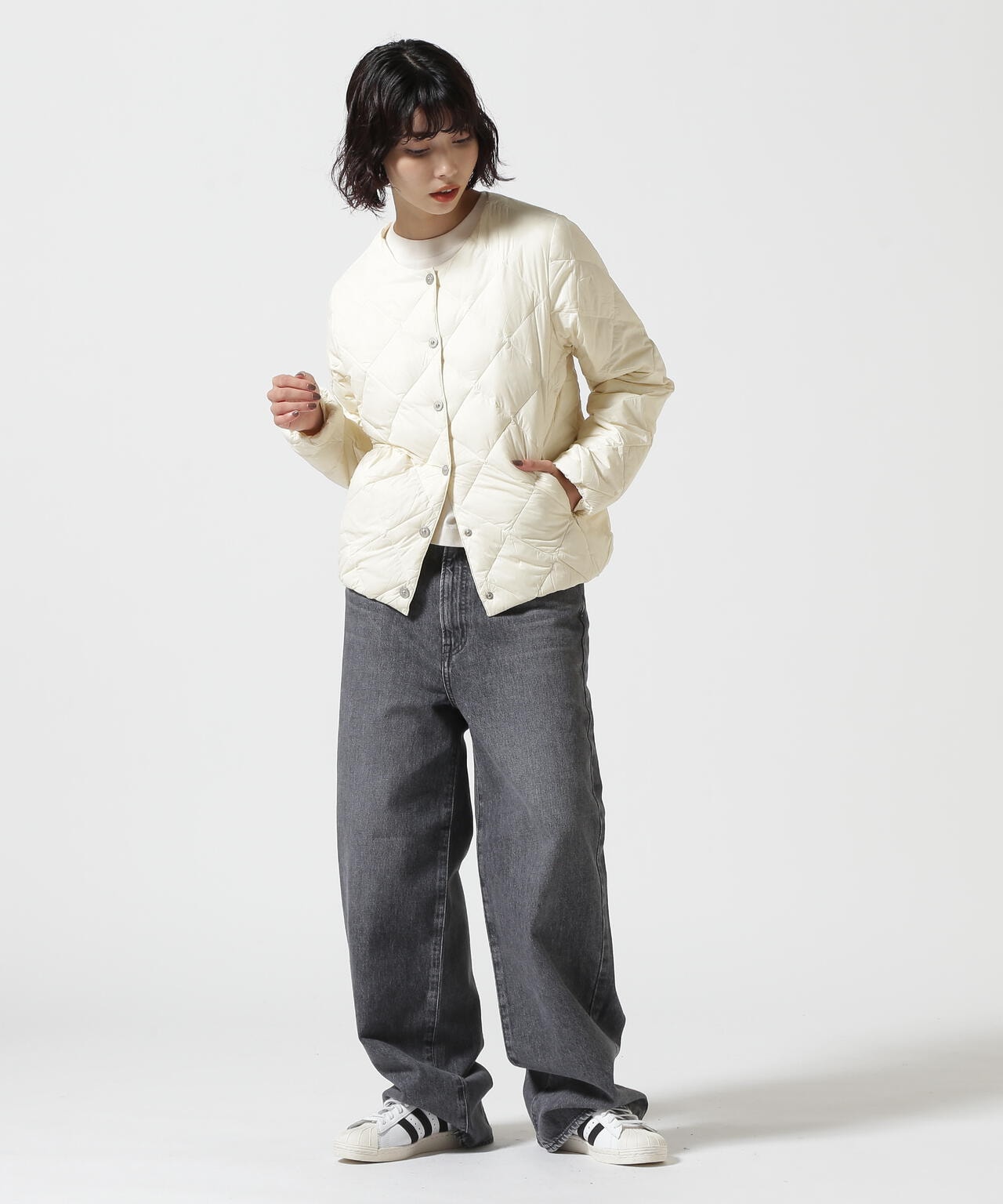 TAION/タイオン/【WOMENS】TAION CITY CREW NECK DOWN JACKET