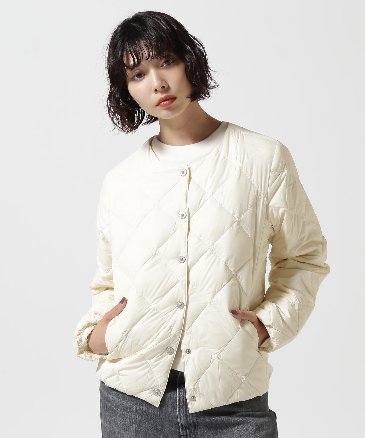 TAION/タイオン/【WOMENS】TAION CITY CREW NECK DOWN JACKET