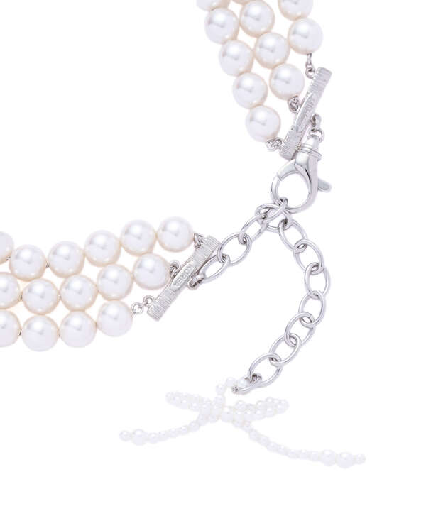 MIKSHIMAI/ミクシマイ/ICONIC BEAR PEARL CHOKER