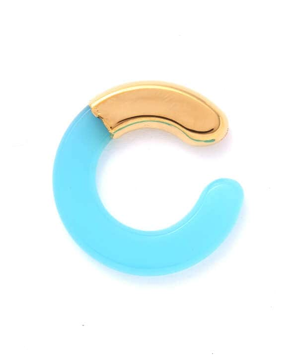 PREEK/プリーク/UKISHIMA SEA BLUE CHALCEDONY EAR CUFF