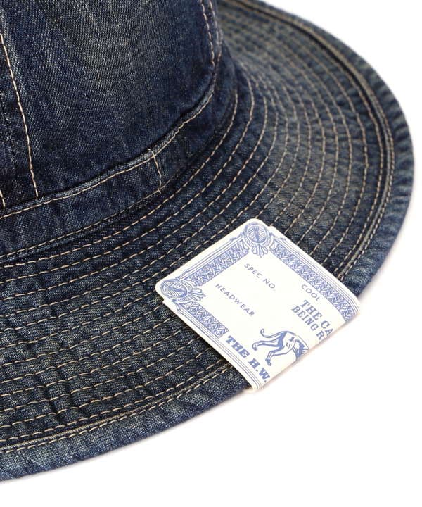 THE H.W.DOG&CO./ザエイチダブリュードッグアンドコー/VINTAGE DENIM FATIGUE HAT