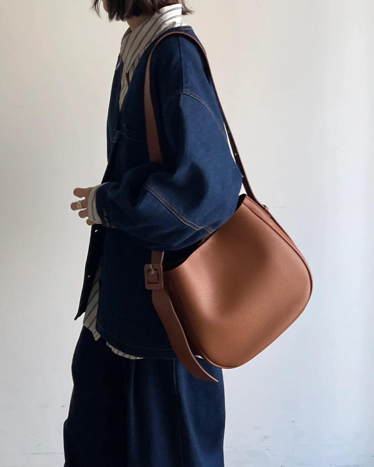 JISTORY/ジストリー/ROUND LEATHER SHOULDER BAG | LHP  