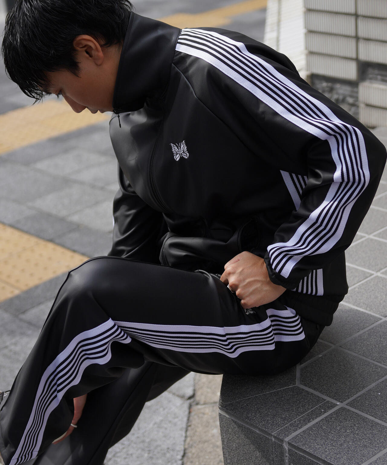 【先行予約 11月中旬-11月下旬入荷予定】NEEDLES/【LHP別注】TRACK PANT - SYNTHETIC LEATHER