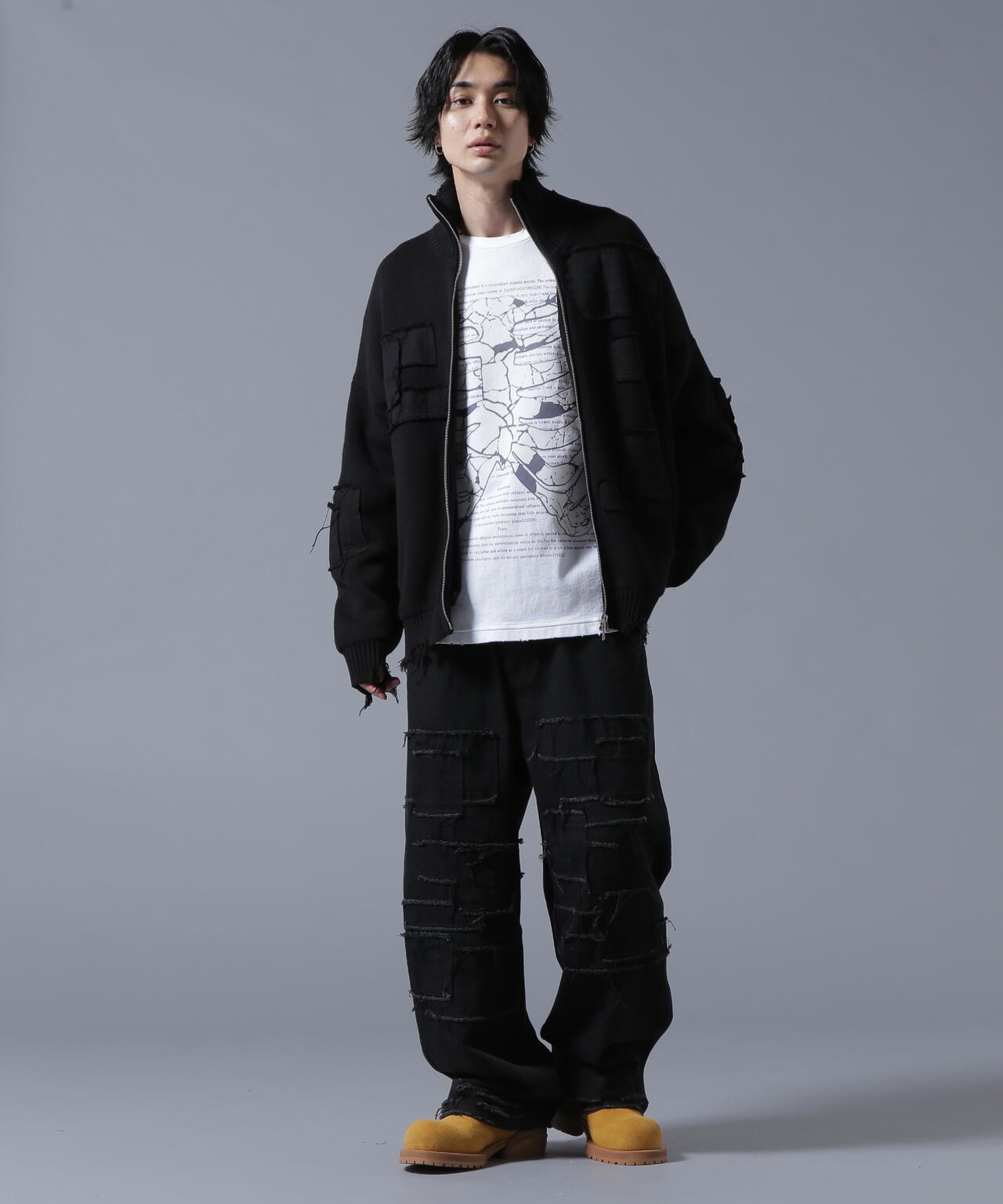 DankeSchon/ダンケシェーン/11OZ PATCHWORK DENIM PANTS