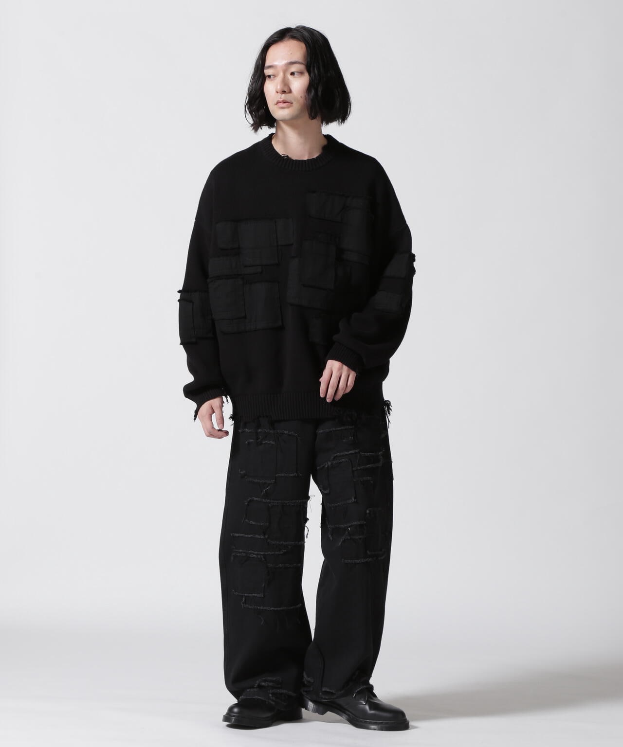 DankeSchon/ダンケシェーン/11OZ PATCHWORK DENIM PANTS